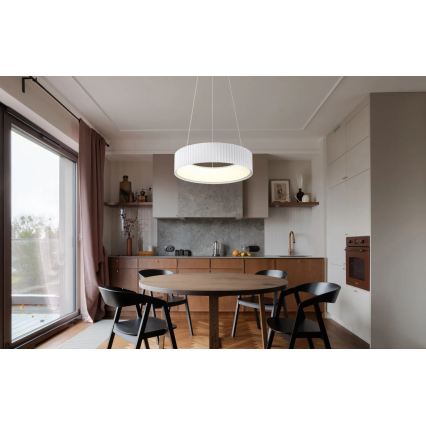 Globo - Lampadario sospeso a cavo LED 45W 230V 2700/4000/6000K Ø 46 cm bianco