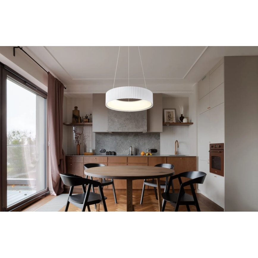 Globo - Lampadario sospeso a cavo LED 45W 230V 2700/4000/6000K Ø 46 cm bianco