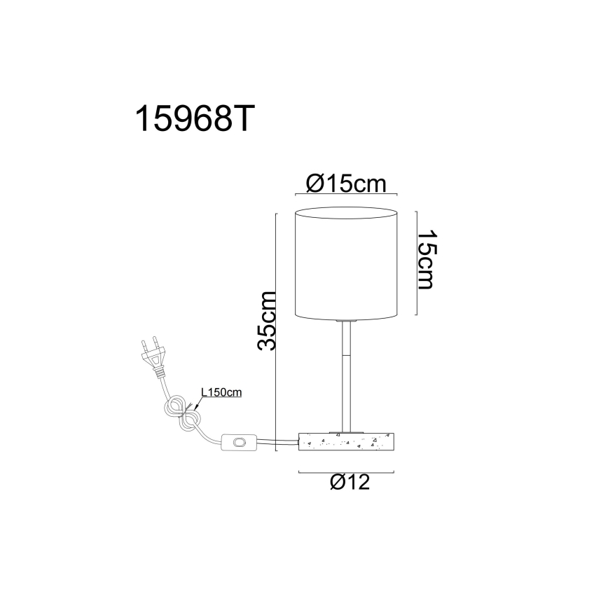 Globo - Lampada da tavolo 1xE14/40W/230V