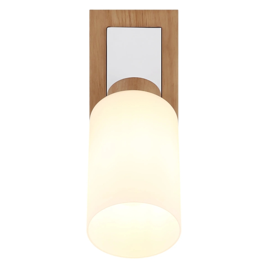 Globo - Faretto da parete 1xE27/60W/230V rovere/bianco