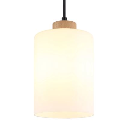 Globo - Lampadario a sospensione con cavo 1xE27/60W/230V beige/bianco