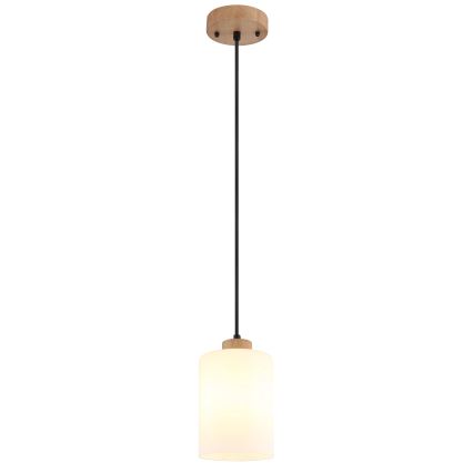 Globo - Lampadario a cavo 1xE27/60W/230V rovere/bianco