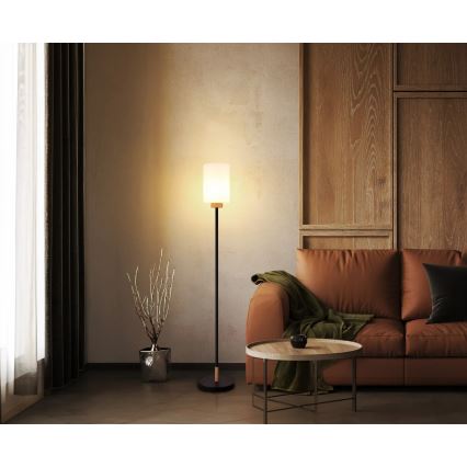 Globo - Lampada da terra 1xE27/60W/230V nero/bianco