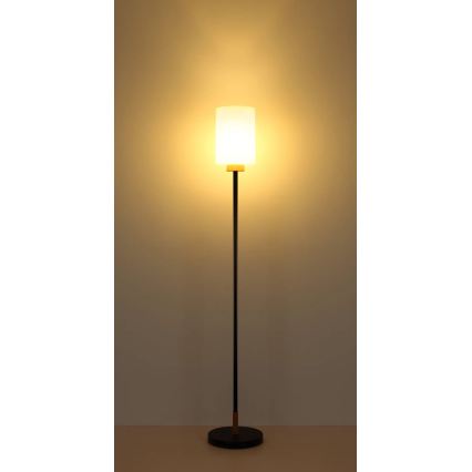 Globo - Lampada da terra 1xE27/60W/230V nero/bianco