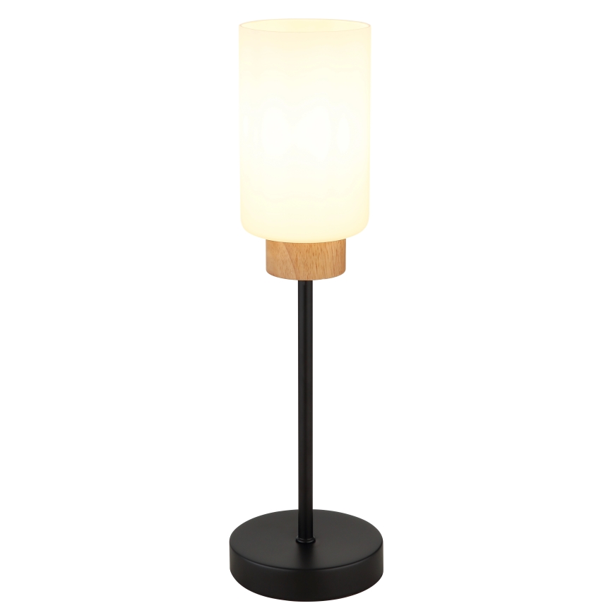 Globo - Lampada da tavolo 1xE27/60W/230V nera/bianca