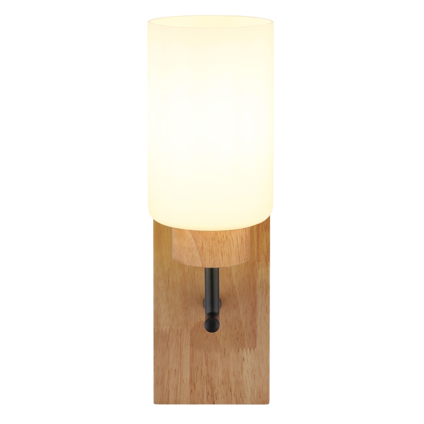Globo - Lampada da parete 1xE27/60W/230V rovere/bianco
