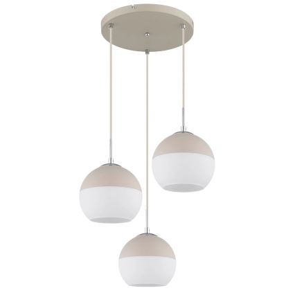 Globo - Lampadario a sospensione con cavo 3xE27/60W/230V