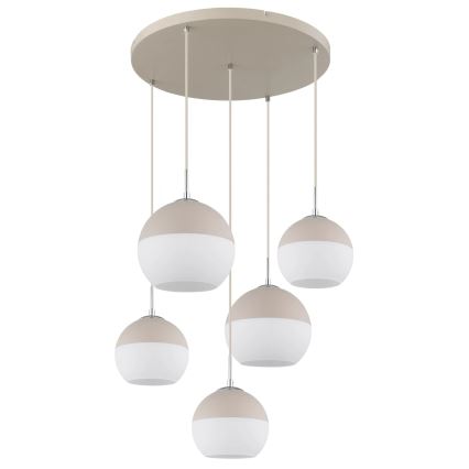 Globo - Lampadario a sospensione con cavo, 5x E27/60W/230V