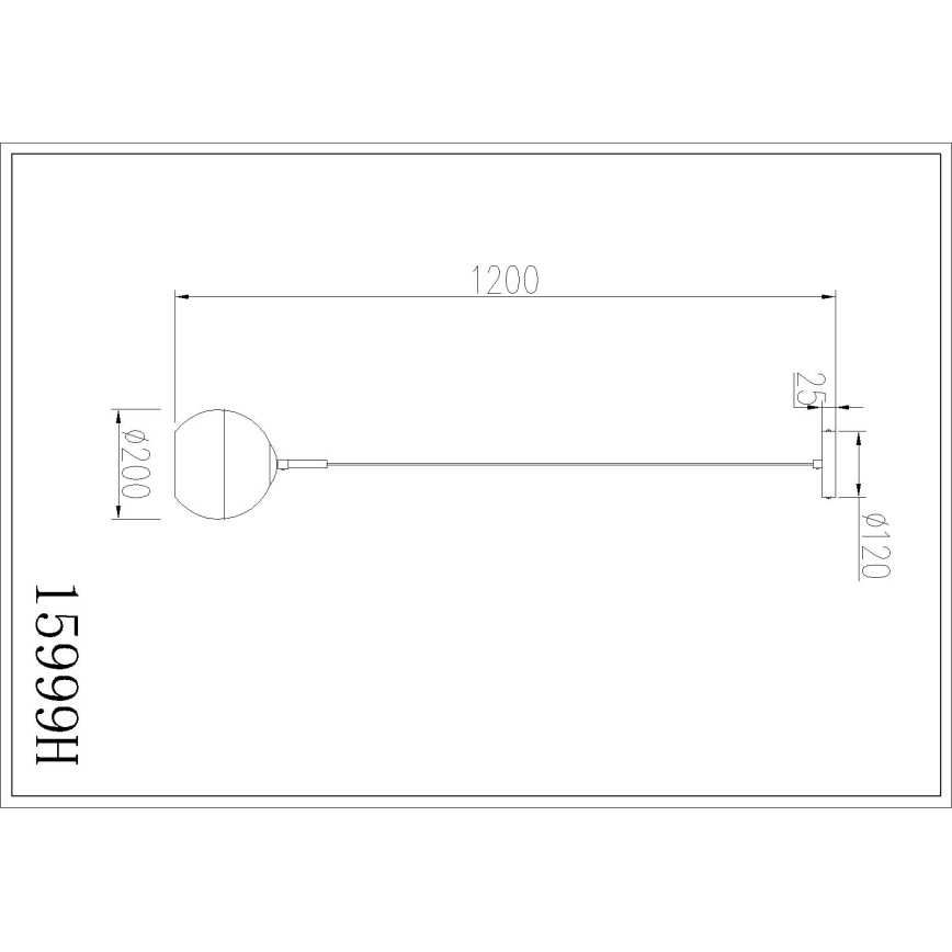 Globo - Lampadario a sospensione su cavo 1xE27/60W/230V Ø 20 cm