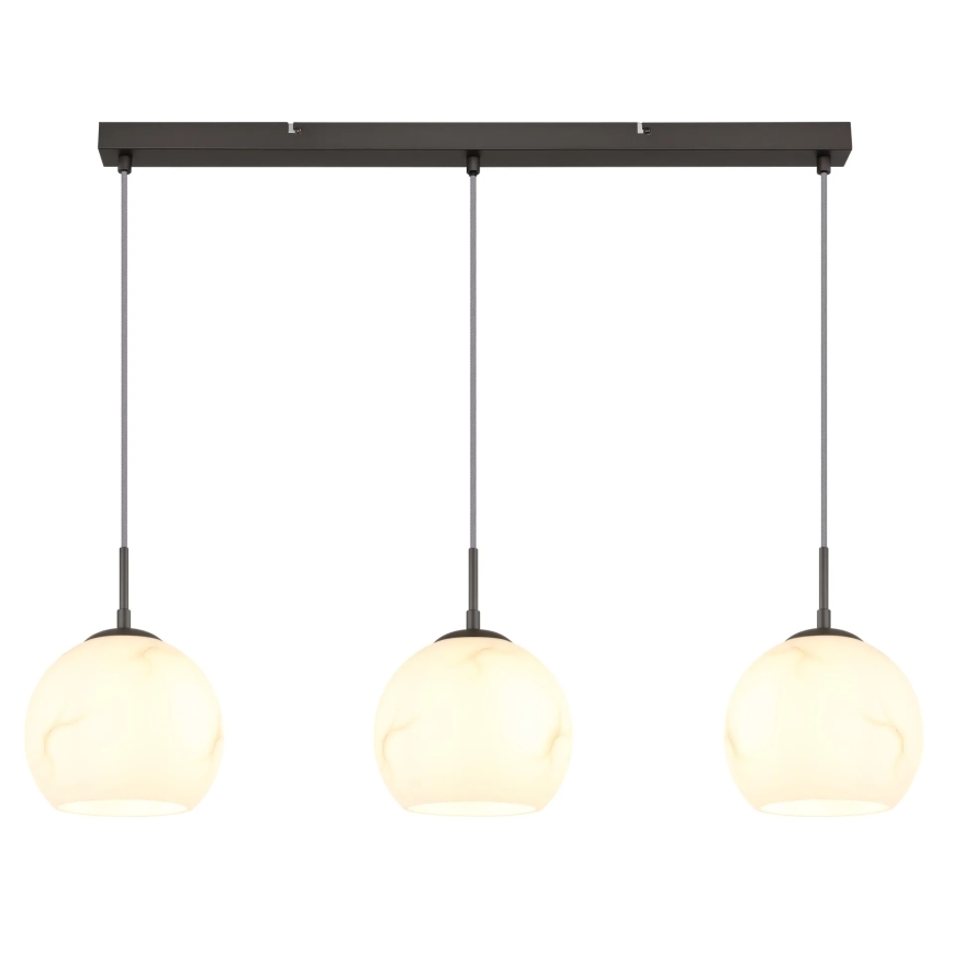 Globo - Lampadario a sospensione su cavo 3xE27/60W/230V