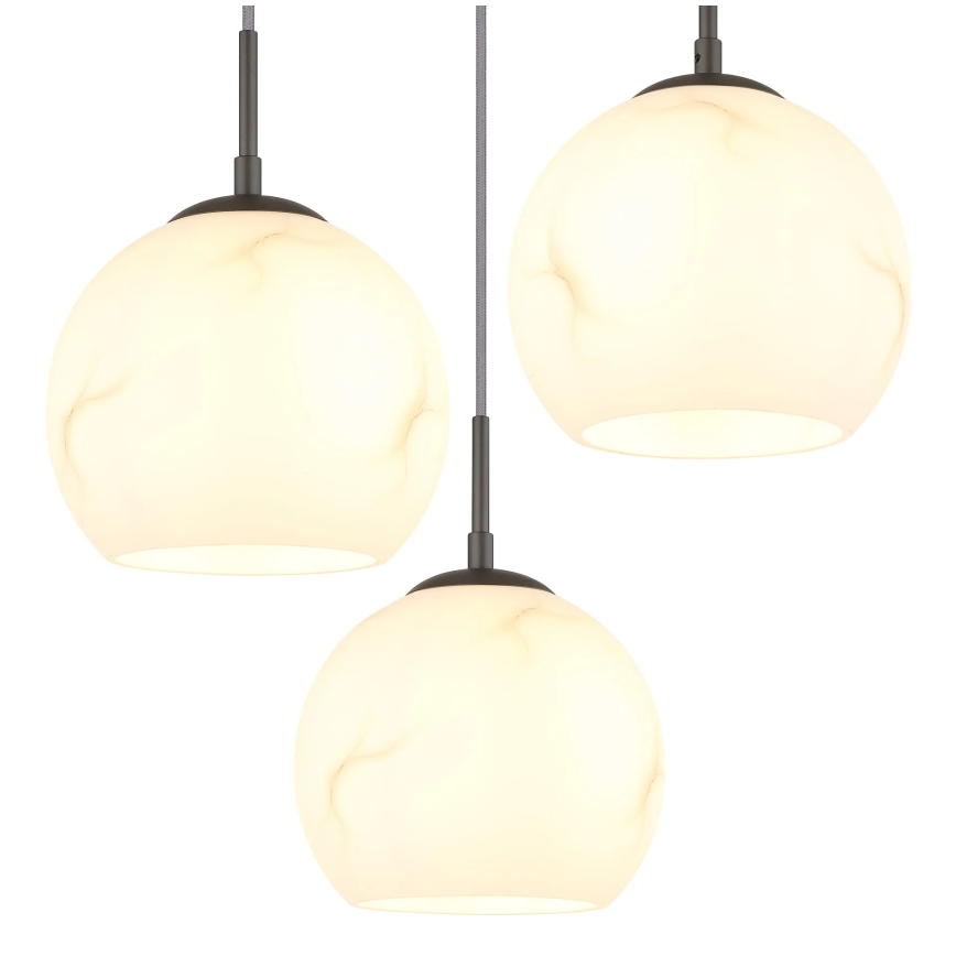 Globo - Lampadario a sospensione con cavo 3xE27/60W/230V diam. 42,5 cm