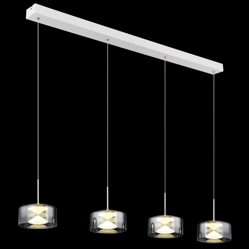 Globo - Lampada a sospensione LED su cavo LED/24W/230V bianco/fumé