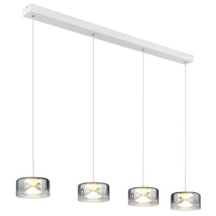 Globo - Lampada a sospensione LED su cavo LED/24W/230V bianco/fumé