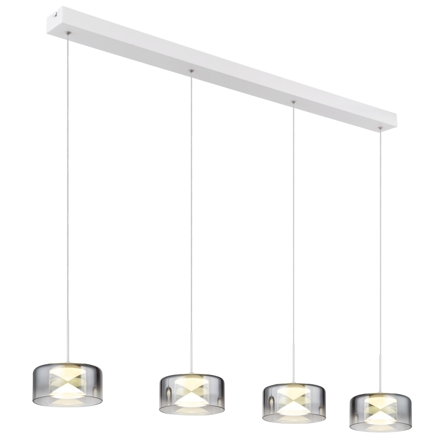 Globo - Lampada a sospensione LED su cavo LED/24W/230V bianco/fumé