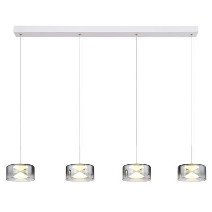 Globo - Lampada a sospensione LED su cavo LED/24W/230V bianco/fumé