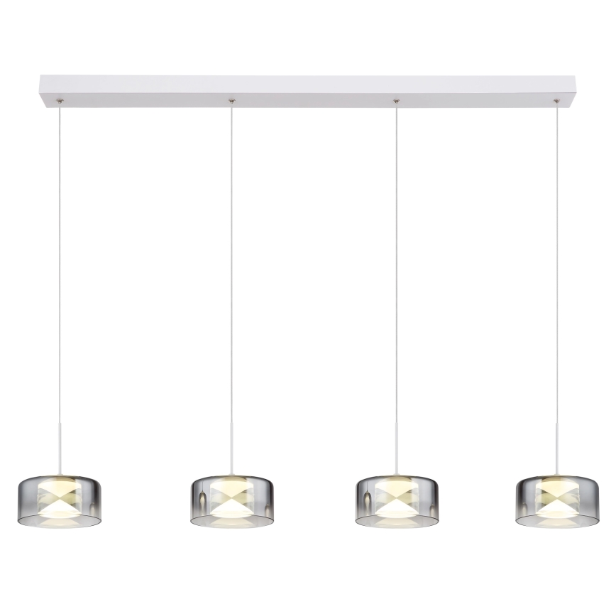 Globo - Lampada a sospensione LED su cavo LED/24W/230V bianco/fumé