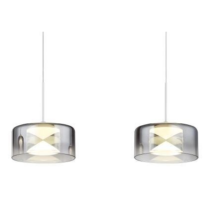 Globo - Lampada a sospensione LED su cavo LED/24W/230V bianco/fumé