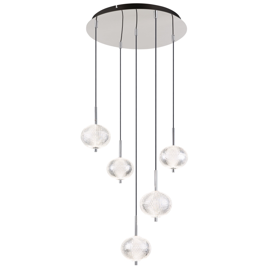 Globo - Lampadario LED a sospensione con filo 5xLED/6,6W/230V 3000/4500/6500K