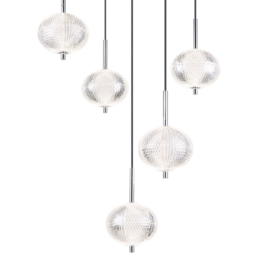 Globo - Lampadario LED a sospensione con filo 5xLED/6,6W/230V 3000/4500/6500K