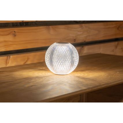 Globo - Lampada da tavolo LED dimmerabile con funzione Touch LED/2W/5V 1200 mAh USB limpido