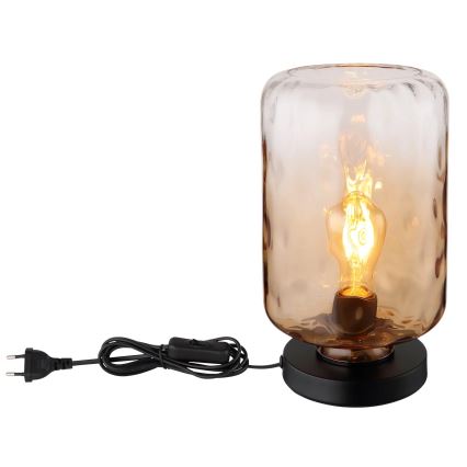 Globo - Lampada da tavolo 1xE27/60W/230V marrone
