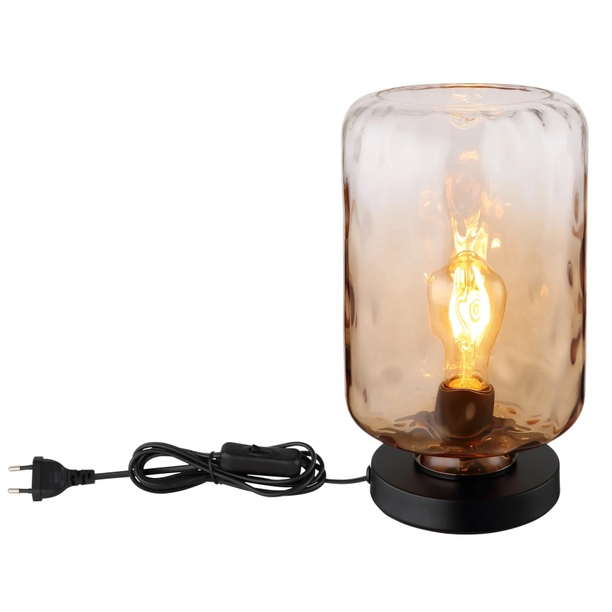 Globo - Lampada da tavolo 1xE27/60W/230V marrone
