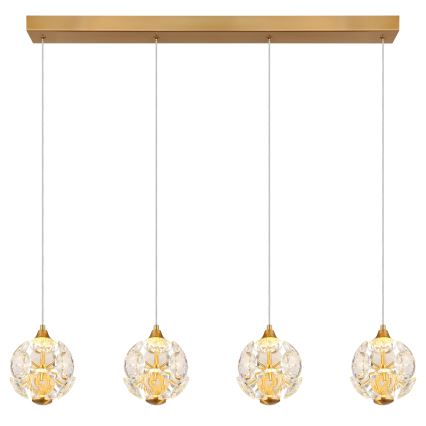 Globo - Lampadario LED sospeso su cavo LED/32W/230V 3000K dorato