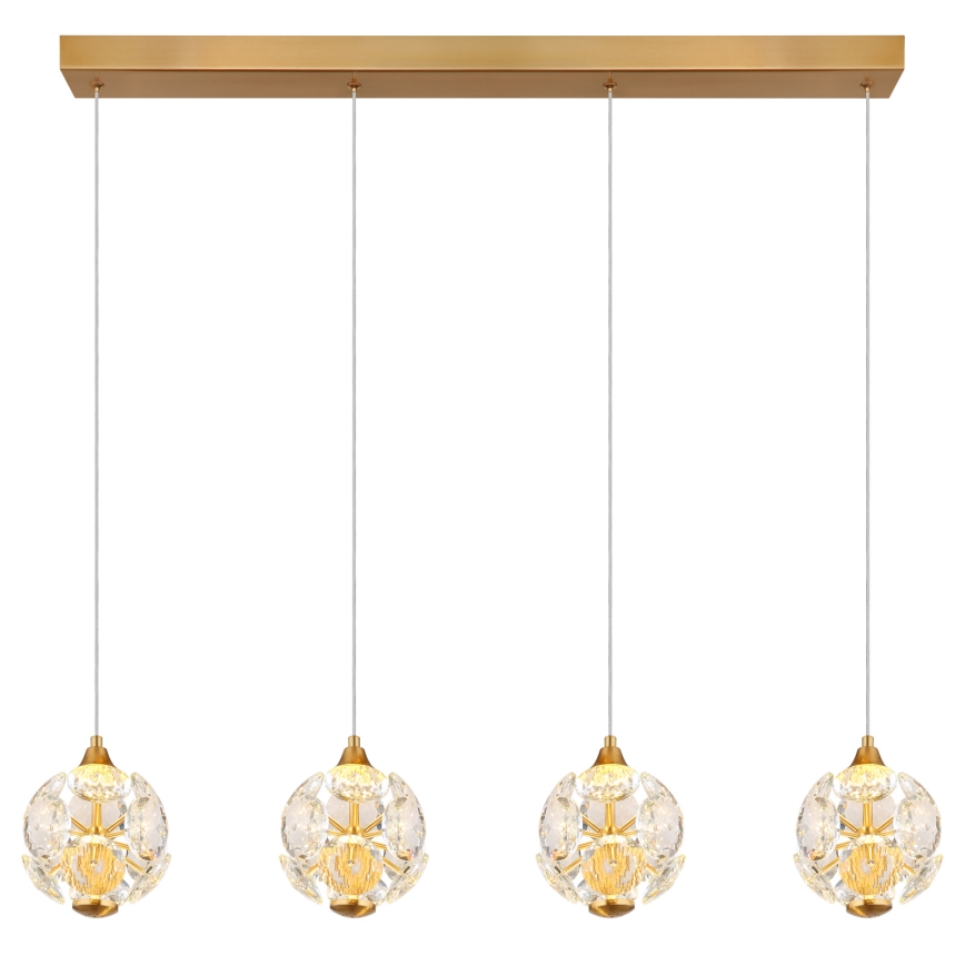 Globo - Lampadario LED sospeso su cavo LED/32W/230V 3000K dorato