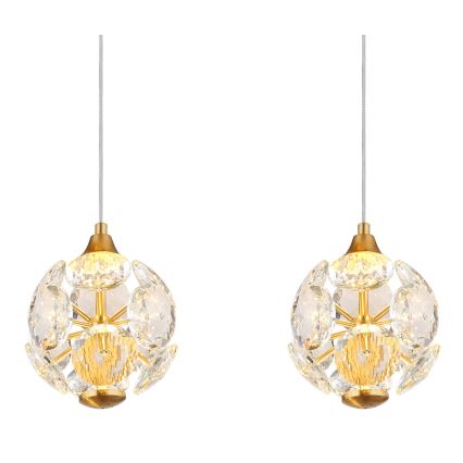 Globo - Lampadario LED sospeso su cavo LED/32W/230V 3000K dorato