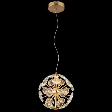 Globo - Lampadario LED sospeso con cavo LED/12W/230V 3000K dorato