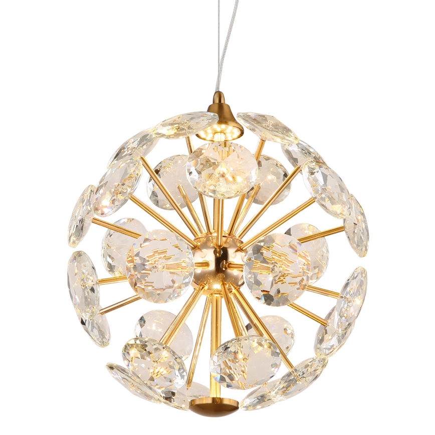 Globo - Lampadario LED sospeso con cavo LED/12W/230V 3000K dorato