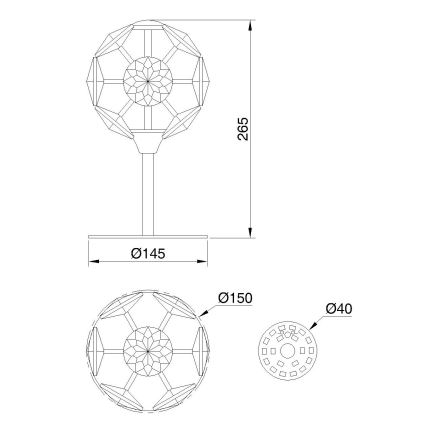 Globo - Lampada da tavolo LED/8W/230V