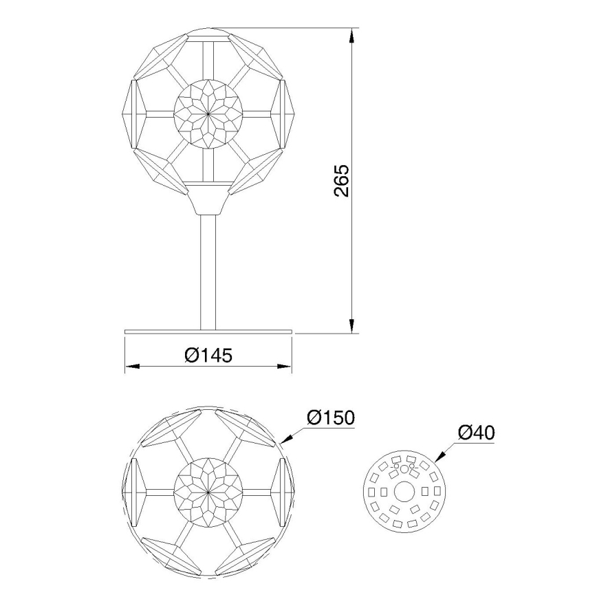 Globo - Lampada da tavolo LED/8W/230V
