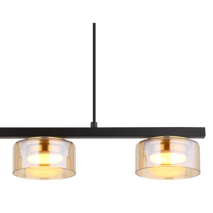 Globo - Lampadario LED a sospensione con filo 3xGX53/6W/230V fumé/marrone