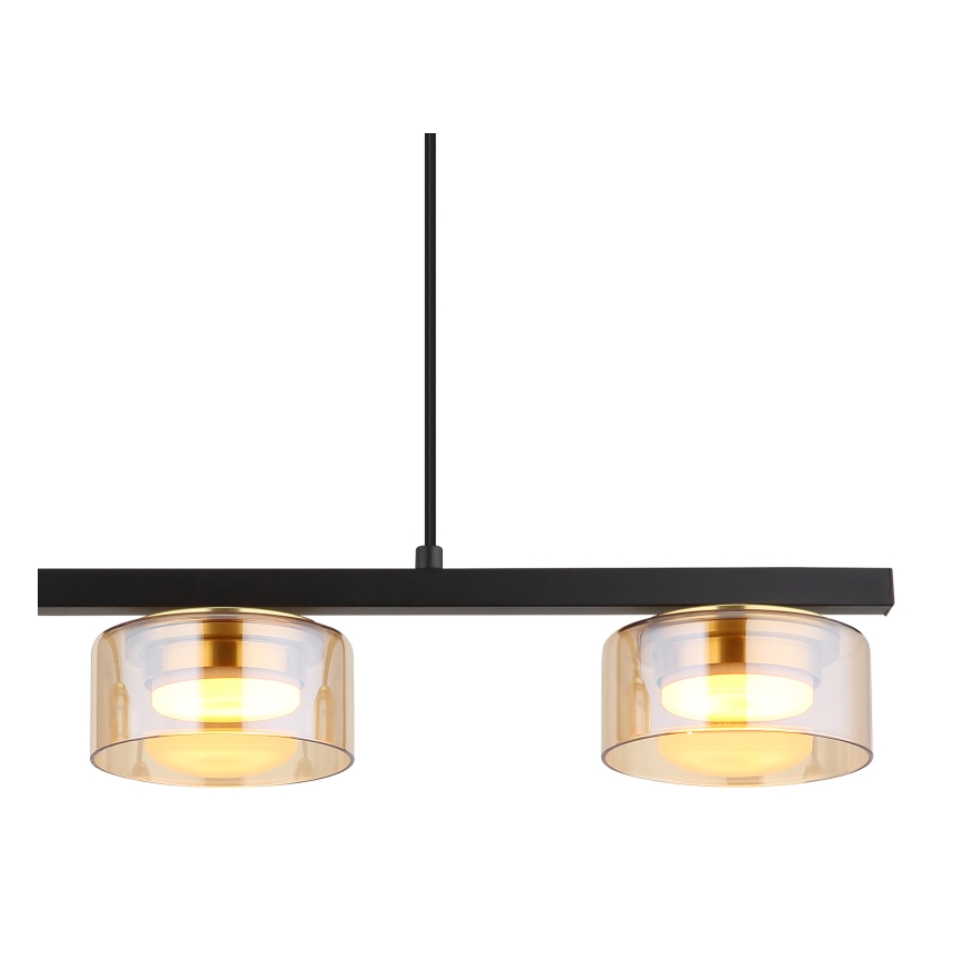Globo - Lampadario LED a sospensione con filo 3xGX53/6W/230V fumé/marrone