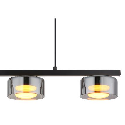 Globo - Lampadario LED a sospensione con filo 3xGX53/6W/230V fumé/nero