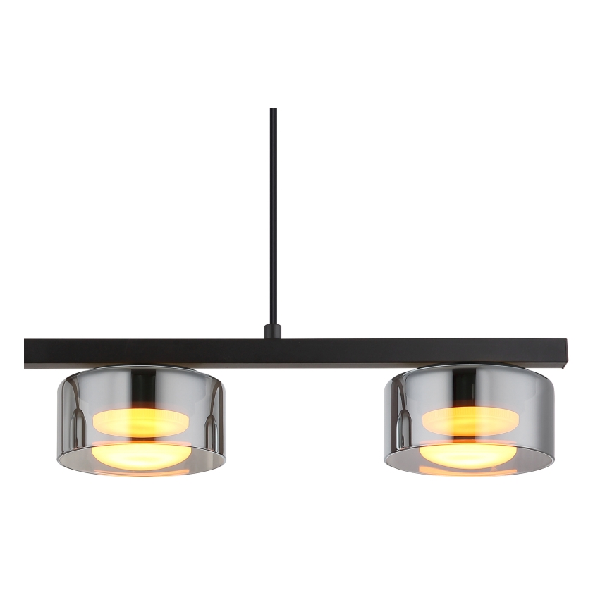 Globo - Lampadario LED a sospensione con filo 3xGX53/6W/230V fumé/nero