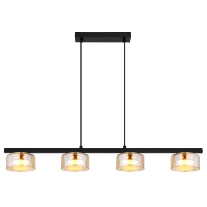Globo - Lampadario LED a sospensione con filo 4xGX53/6W/230V fumé/marrone