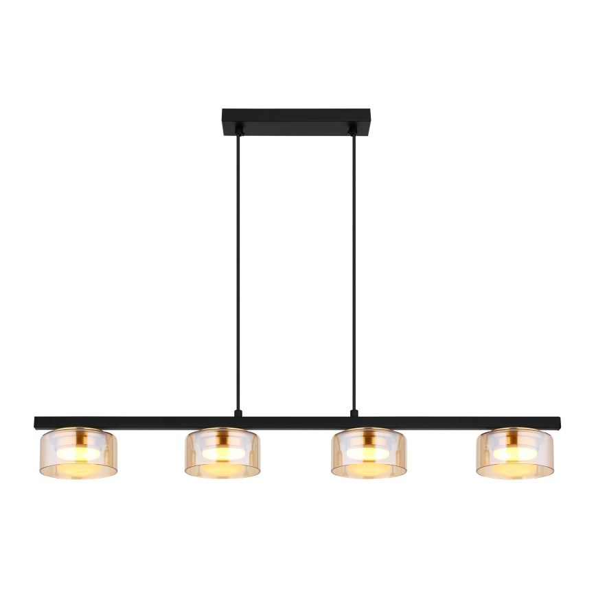 Globo - Lampadario LED a sospensione con filo 4xGX53/6W/230V fumé/marrone