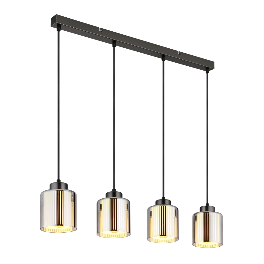 Globo - Lampadario a sospensione con filo 4xE27/60W/230V cromo lucido