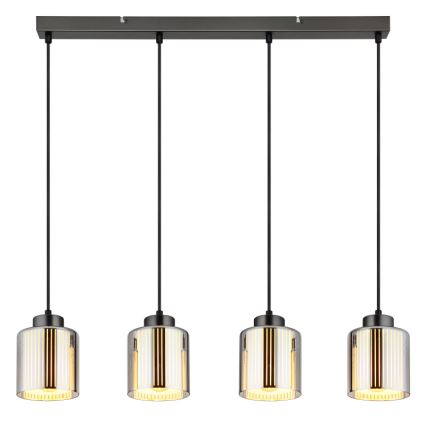 Globo - Lampadario a sospensione con filo 4xE27/60W/230V cromo lucido