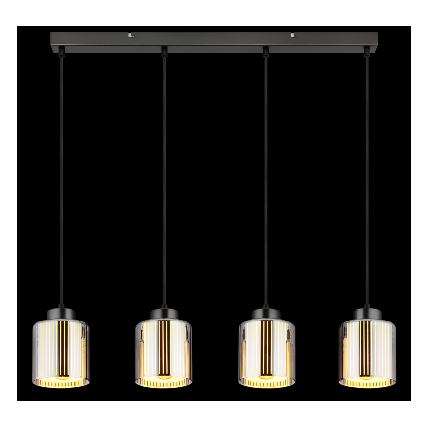 Globo - Lampadario a sospensione con filo 4xE27/60W/230V cromo lucido