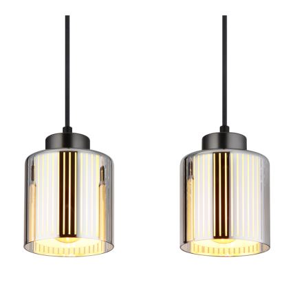 Globo - Lampadario a sospensione con filo 4xE27/60W/230V cromo lucido