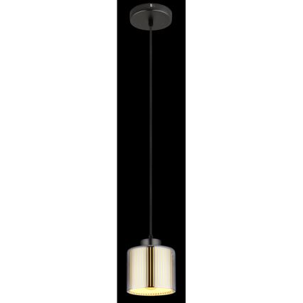 Globo - Lampadario a sospensione con filo 1xE27/60W/230V cromo lucido diametro 14 cm