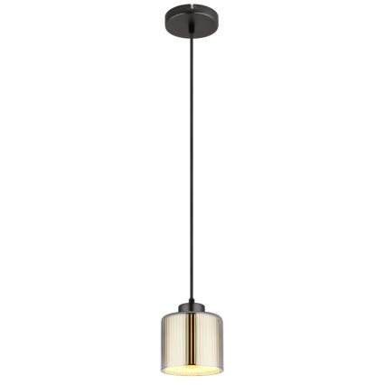 Globo - Lampadario a sospensione con filo 1xE27/60W/230V cromo lucido diametro 14 cm