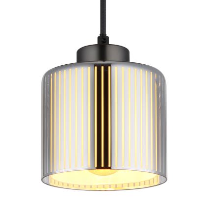 Globo - Lampadario a sospensione con filo 1xE27/60W/230V cromo lucido diametro 14 cm