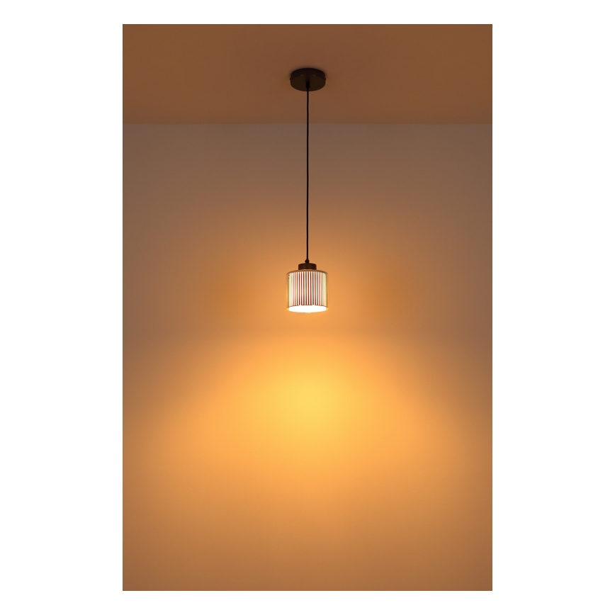 Globo - Lampadario a sospensione con filo 1xE27/60W/230V cromo lucido diametro 14 cm