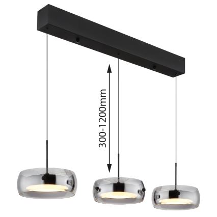 Globo - Lampadario LED sospeso su cavo LED/30W/230V 3000K