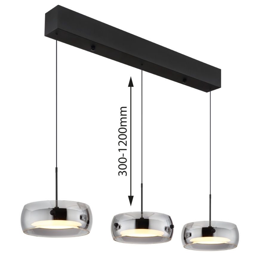 Globo - Lampadario LED sospeso su cavo LED/30W/230V 3000K