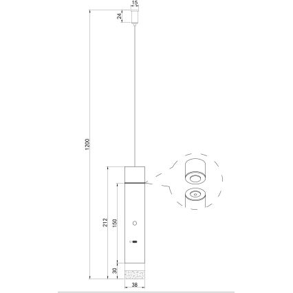 Globo - Lampada ricaricabile LED dimmerabile a sfioramento 2 in 1 LED/2W/230/5V cromo opaco